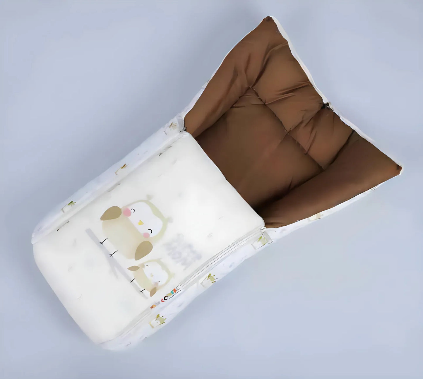 front view of baby sleeping bag
