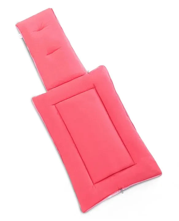 inner view pink color of baby sleeping bag
