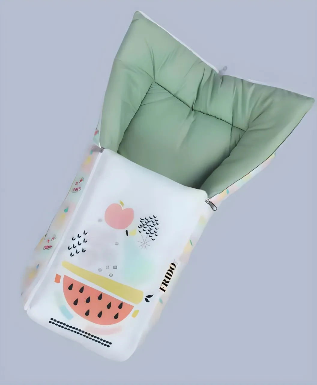 front view of baby sleeping bag