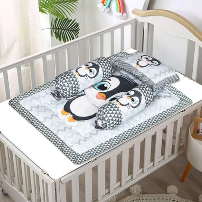 Penguin theme baby bedding set