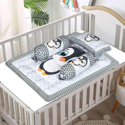 Penguin theme baby bedding set