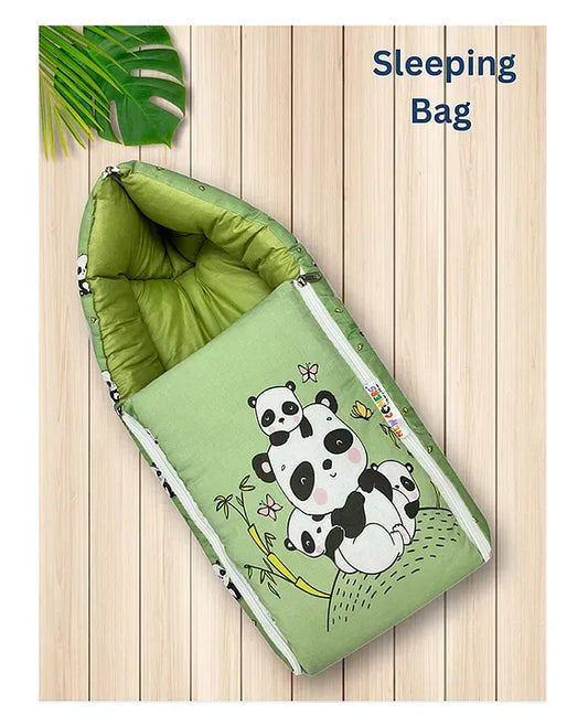 cute panda print baby sleeping bag