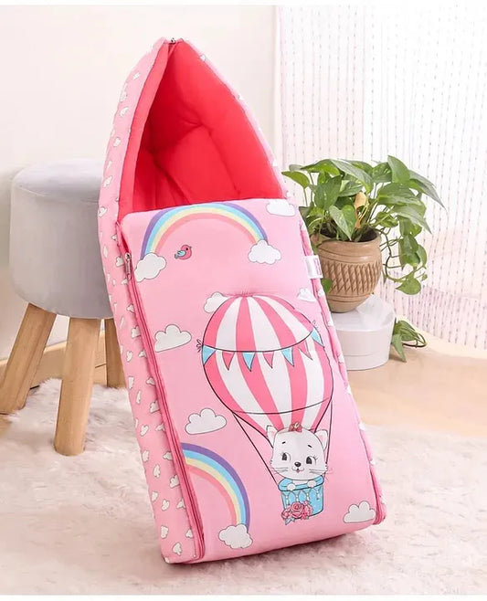 pink balloon design baby sleeping bag