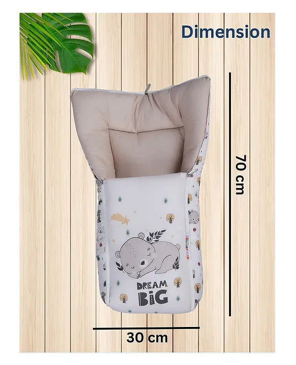 size view of baby sleeping bag