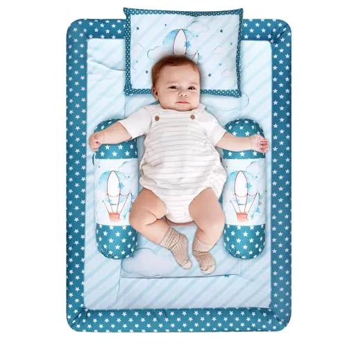 front view of baby bedding set