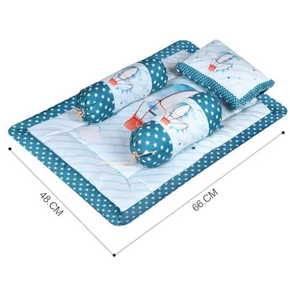 size view of baby bedding set